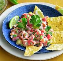Ceviche made with canned tuna